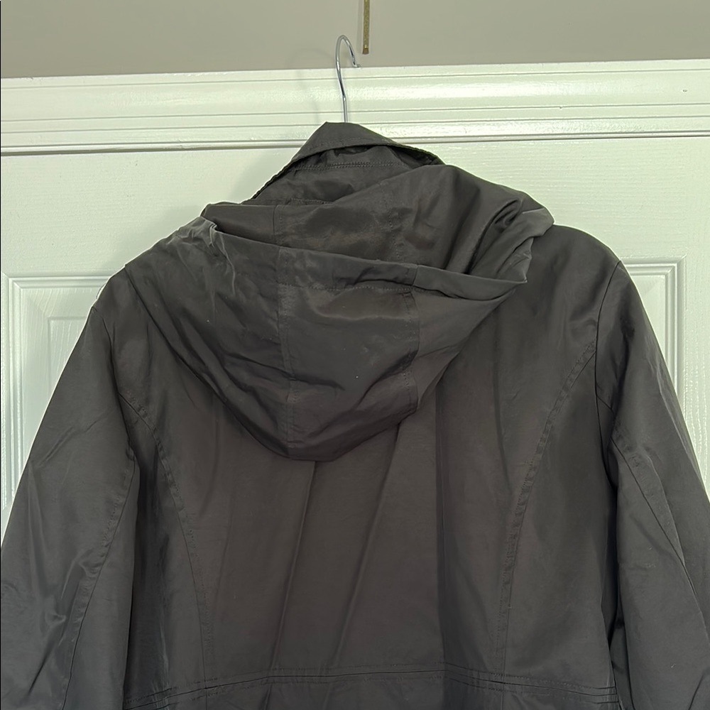 Michael Kors Hooded Black Utility Jacket - Picture 7 of 7